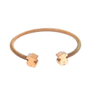 New! Tous Gold bangle Bracelet with Logo. Stainless Steel.